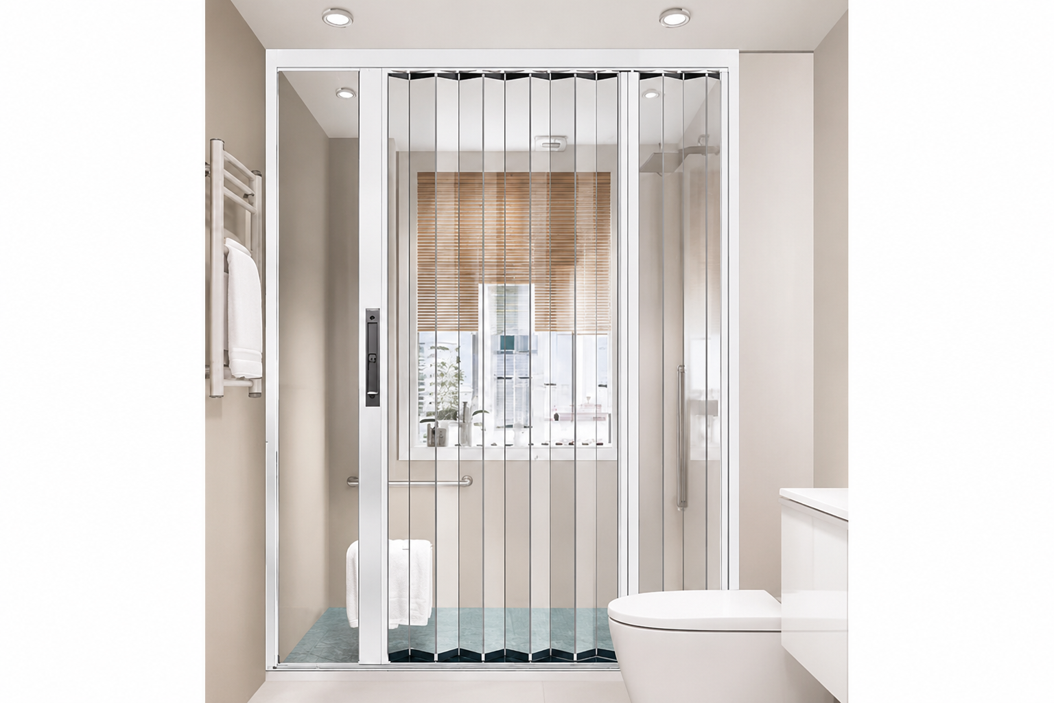 Pleated Mosquito Mesh installed on a window